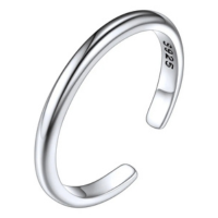 Anel De Dedo Do Pé Ajustável Simples De Prata 925 2025 !!