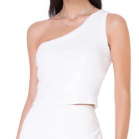 Blusa Feminina Seiki Cropped Paete Branco - 321167 - Branco