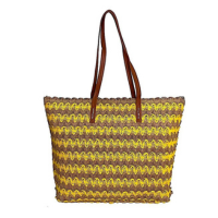 Bolsa ITS! Palha Listrada - Amarelo