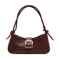 Bolsa SCOFIE Meia Lua Nas Axilas , De Ombro Vintage Em Couro PU Com Padrão