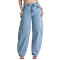 Calça Jeans Sawary Barrel - 280635 - Azul 44 - Azul