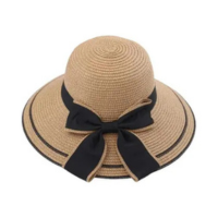 Chapéu de Palha com Borda Grande - Protetor Solar Feminino para PrimaveraVe