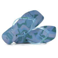 Chinelo Feminino Havaianas Slim Square Jelly - Azul