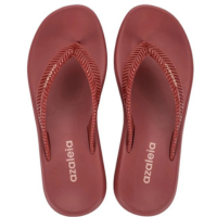 Chinelo Feminino Super Confortável Delicado Nuvem Azaleia Lizi - Vermelho