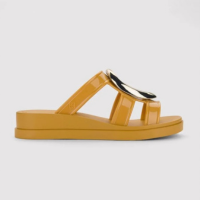 Chinelo Slide Feminino Zaxy Voice - Amarelo