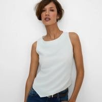 Blusa Assimétrica Com Zíper