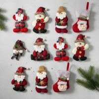 Kit 10 Pendentes Papai Noel Enfeite Arvore Natal Decoração
