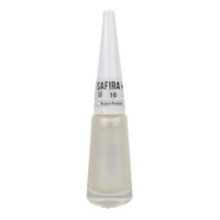 Esmalte De Unha Cremoso 7ml Nº 10 Branco Perolado Safira - SAFIRA COSMÈTICO