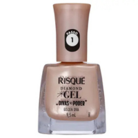 Esmalte Risqué Diamond Gel Divas No Poder Dourado Golden Diva 9,5ml