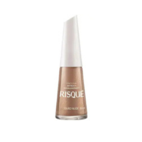 Esmalte Risqué Nudes Metálicos Ouro Nude Metálico - Hipoalergênico 8ml