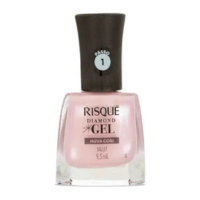 Esmalte Rosa Risqué Diamond Gel Ballet Metálico 9,5 ml