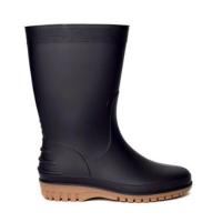 Galocha Feminina Cano Médio Preto Café Calfor Gasf AD037 - Preto