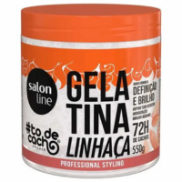 Gelatina Linhaça #todecacho Definição e Brilho Salon Line 550g