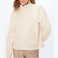 Jaqueta com Aspecto Matelassê Feminina