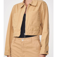 Jaqueta Feminina Sarja Com Bolsos Frontais