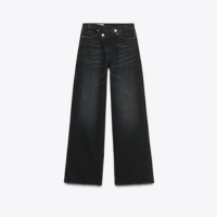 JEANS TRF WIDE LEG DE CINTURA CRUZADA E ALTA