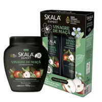 Kit Skala Vinagre de Maçã Creme Tratamento 1kg + Shampoo 325ml + Condiciona