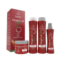 Kit Vinagre De Maçã Bio Instinto shampoo mascara condicionador finalizador