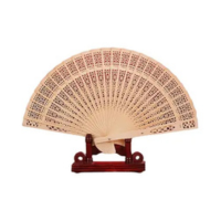 Leque De Mão Dobrável De Madeira Elegante Para Casamentos E Apresentações,