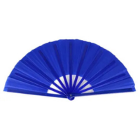 Leque Grande Luxo Dança Culto Kung Fu Taí Chi Chuan Liso Performance - Conq