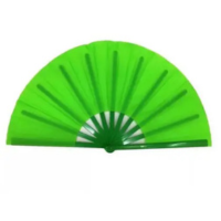 Leque Oriental Grande Dança Kung Fu Taí Chi Chuan Liso Performance Culto -