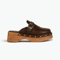 Mule Feminino Clog Mundial Lindalva Marrom