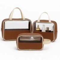 Kit Necessaires de Viagem Femininas Transparente e Impermeável - Pikuka