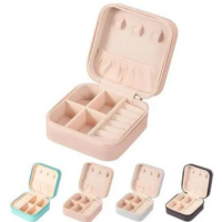 Porta Jóias Portátil Viagem Estojo Maleta Caixa Couro Bag - Duarte Shop