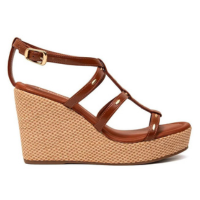 Sandália Anabela Pecan Feminina - Marrom