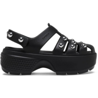Sandália Crocs Stomp Studded Fisherman Sandal Black - Preto