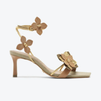 Sandália Curação Bege Flor