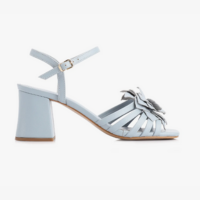 Sandália Flor Couro AzulAlt Azul