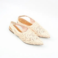 Sapatilha Bordada Slingback - VALENTINA