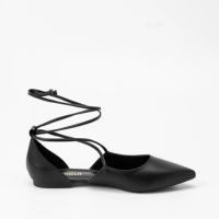 Sapatilha Gabriela Tira Amarração Preto