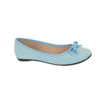 Sapatilha Moleca Detalhe Laco Tecido Feminina Clássico Bico Redondo Confort