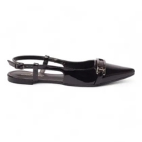 Sapatilha Sapato da Corte Slingback Detalhe Fivela