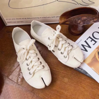 Sapatos De Lona Tabi Split-toe, Tênis Casuais Unissex