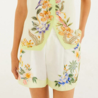 Short Estampado Natureza Floral