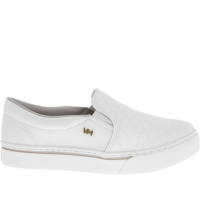 Slip On Via Marte Matelassê Pespontos Branco - 39 - Branco