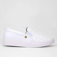 Slip On Vizzano Matelassê Feminino - Branco