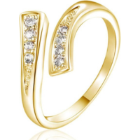 Anel de dedo do pé dourado para mulheres lindos anéis de dedo grande ajustá