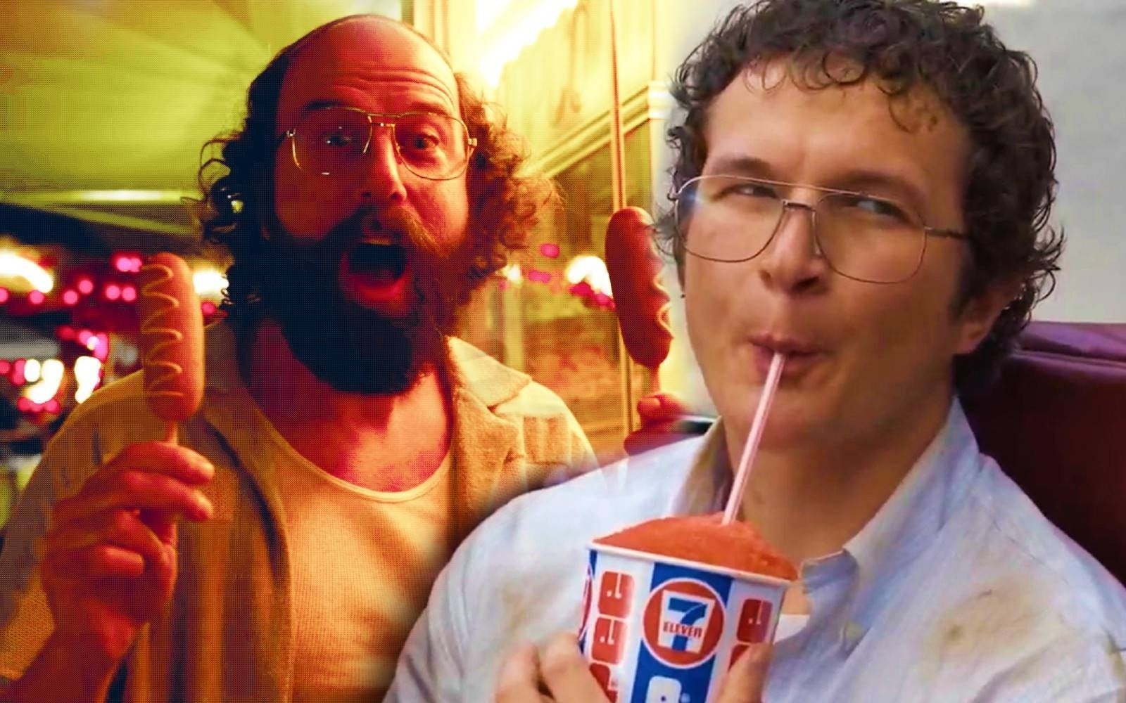 Homens com estilo casual vintage exibem óculos grandes e modelagens confortáveis em clima descontraído e divertido,