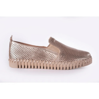 Tênis Bottero Feminino Couro Slip On 354317 - Dourado