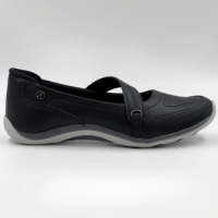 Tênis Kolosh Casual Slip On com Tira Feminino - Preto