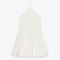 VESTIDO CURTO HALTER COM BABADOS