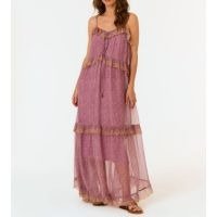 Vestido Midi Ggt Estampa Isla