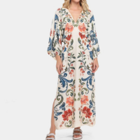 Vestido Farm Midi Sonho Real - Bege