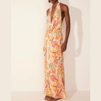 Vestido Longo Arte Floral