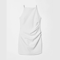 Vestido Malha Curto Drapeado