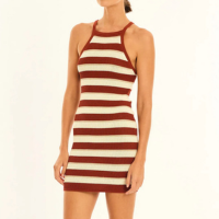 Vestido tricot ala listrado